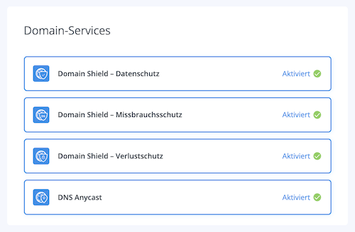 Domain Services Status de