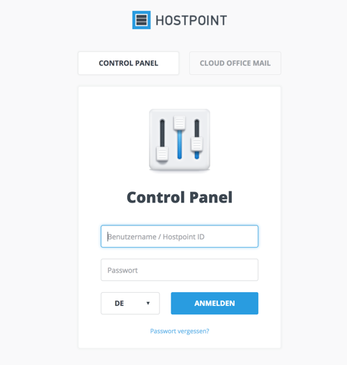 Hostpoint Control Panel
