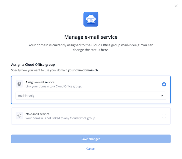 Domain Mailservice bearbeiten 02 en