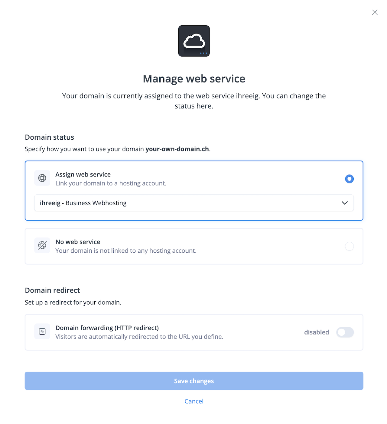 Domain Webhosting zuweisen 02 en