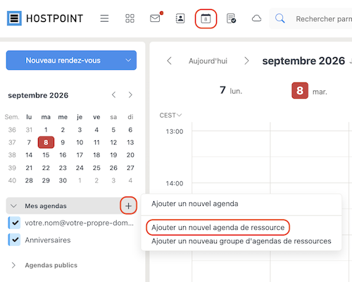 Cloud Office Ressourcenkalender 01 de