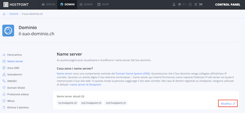Nameserver Uebersicht it