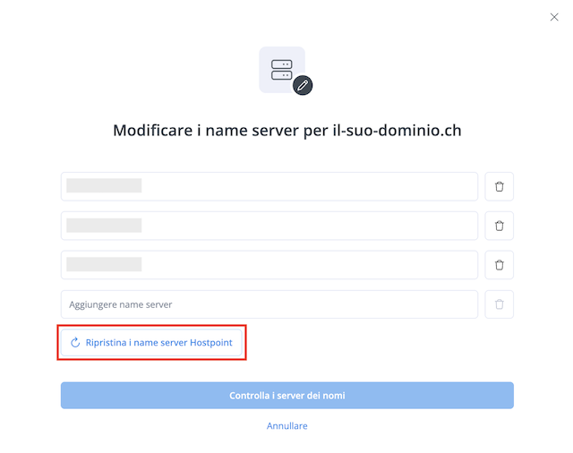 Nameserver loeschen it